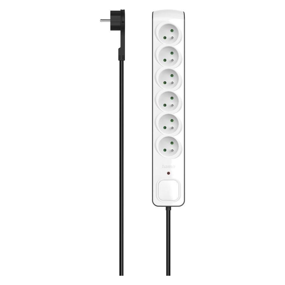 Hama Listwa zasilająca LISTWA PRZEPIĘCIOWA "PREMIUM" 6GN, 1,5M (6x, 1.50 m) (P2223763)