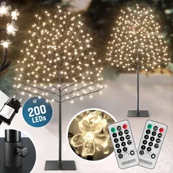 MONZANA® Kirschblütenbaum 2er Set 180 cm 200 LED Warmweiß