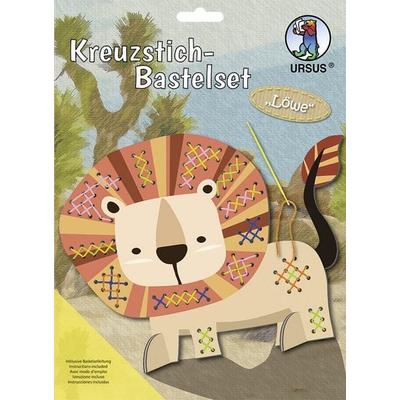 URSUS Sticken Kreuzstich-Bastelset Löwe