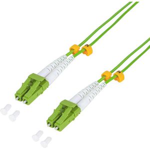 LogiLink Glasfaserkabel FP5LC01, Multimode, LC/UPC auf LC/UPC, Duplex, OM5 (100 Gbit/s), 1 m
