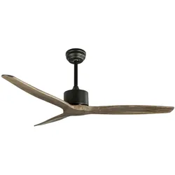 Nova Luce 5231301 Vento LED Ventilator Schwarz, Braun