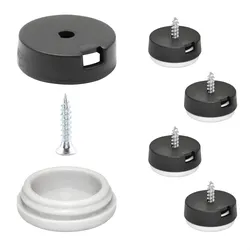 WAGNER QuickClick® Kunststoffgleiter HYPER - zum Schrauben, 4x Basis & Schraube & Einsatz Ø 20 mm, DE Ware - 15809000