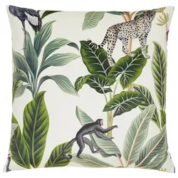 Zierkissen Junglelife in Weiß ca.60x60cm