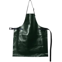 DutchDeluxes, Kochschürze, Leren Schort - BBQ Stijl Metallic Groen