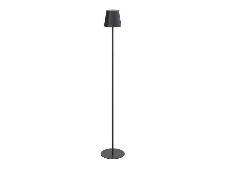 Novel Akku-Stehleuchte Lauderdale, Schwarz, Kunststoff, Metall, Uni, 130 cm, Touch-Schalter (on/off), einfach zu transportieren, Lampen & Leuchten, Innenbeleuchtung, Stehlampen, Stehlampen