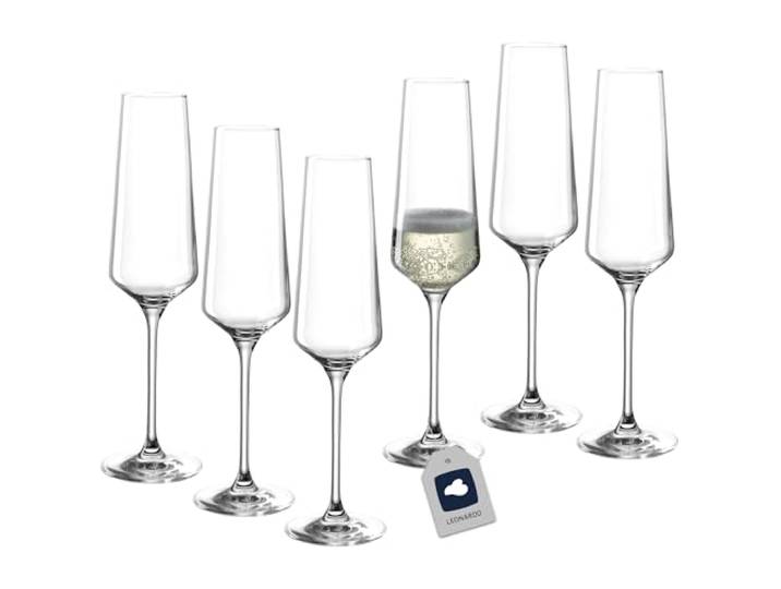 Leonardo 014788 Puccini Set de 6 Flûtes à Champagne Verre Transparent