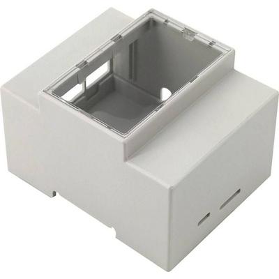 Joy-it RB-CaseP4+07 SBC-Gehäuse Passend für (Entwicklungskits): Raspberry Pi® zur Hutschienenmontage Grau
