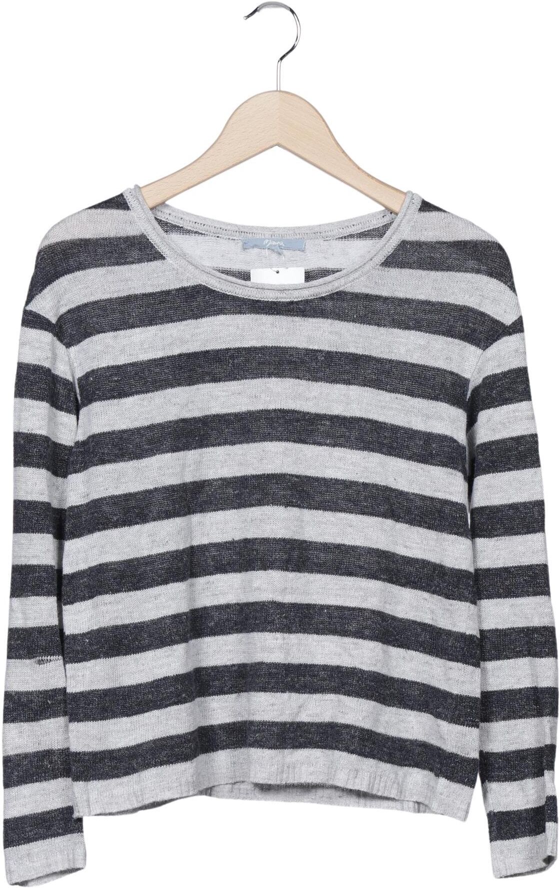 Maas Damen Pullover, Grau, Gr. EU 36, Seide / Leinen - Second Hand