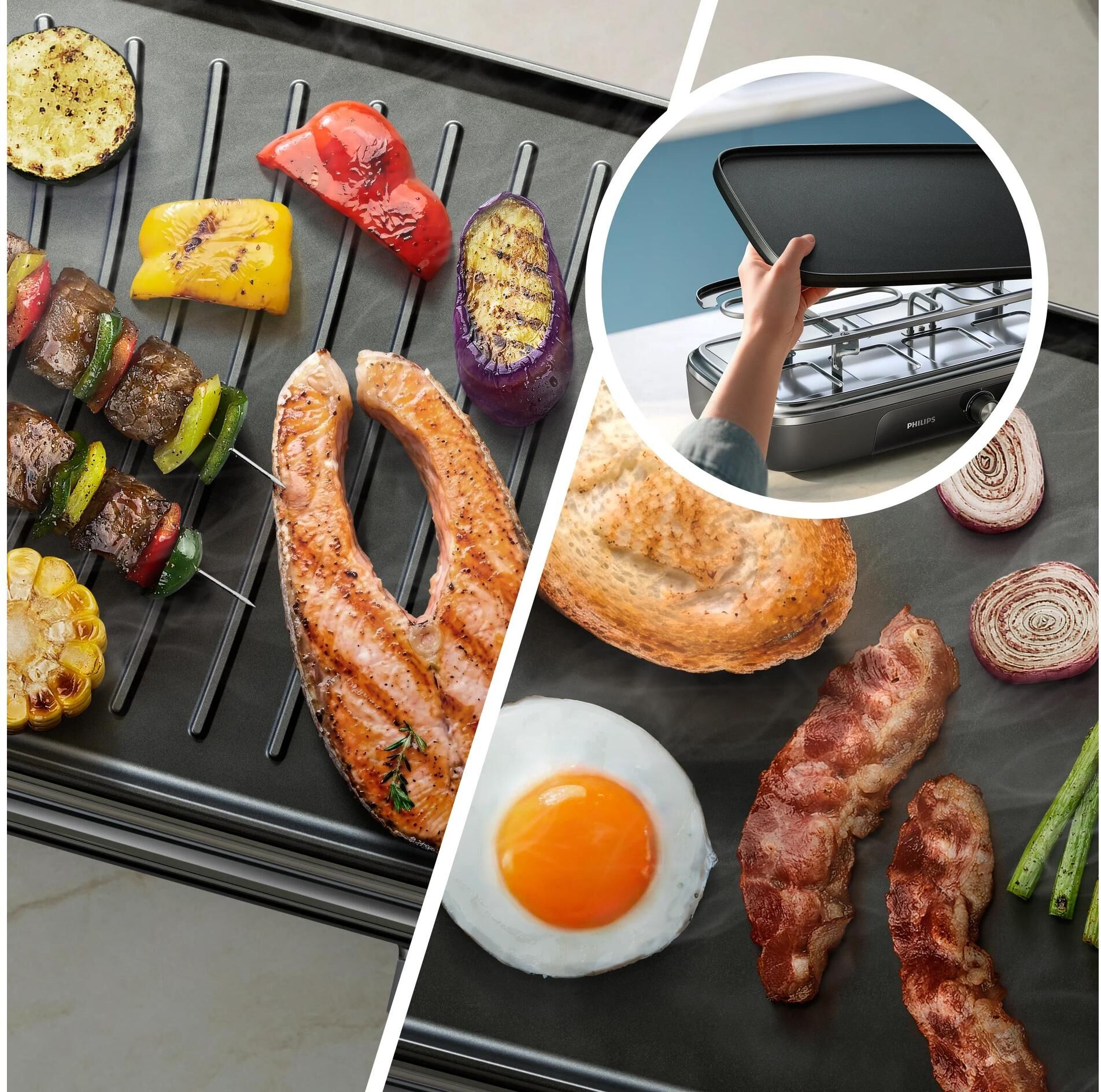 Raclette "Philips Raclette HD6421/81", schwarz, Raclettes, Raclette schwarz Einheitsgröße