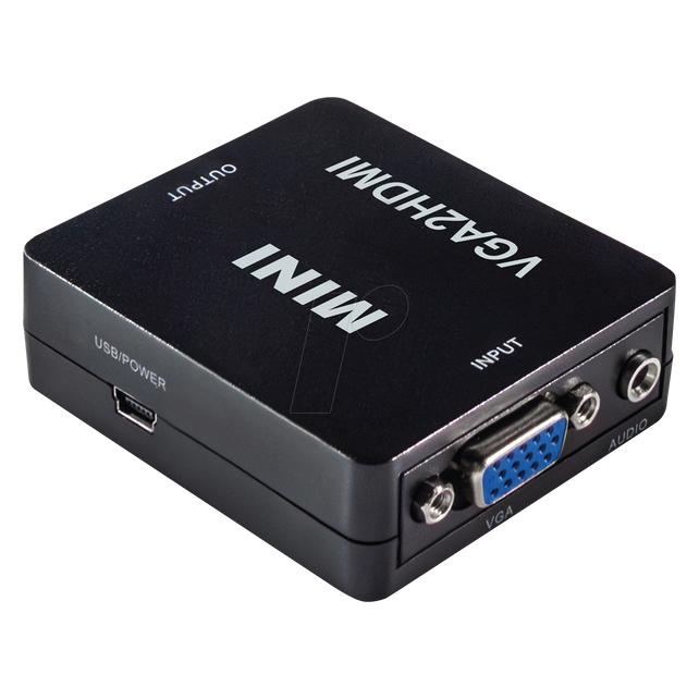 Maxtrack CS40L VGA / HDMI Adapter (1x VGA-Buchse, Klinkenbuchse 3.5 mm - 1x HDMI (CS40L)