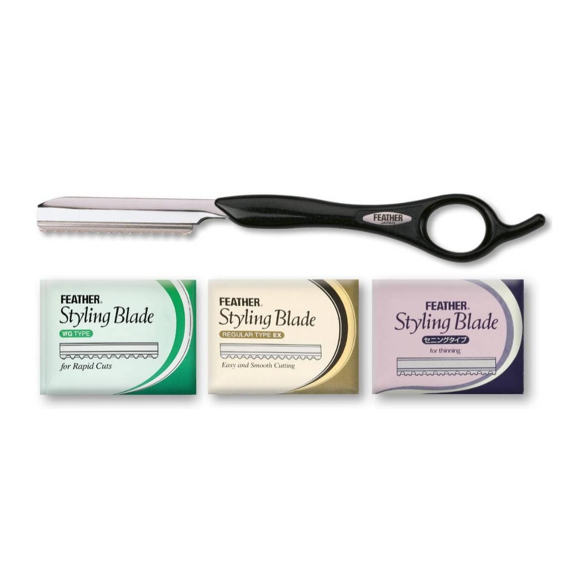 HAIR HAUS GmbH Haaro Feather Set 4 you Razor + 3x Klingen