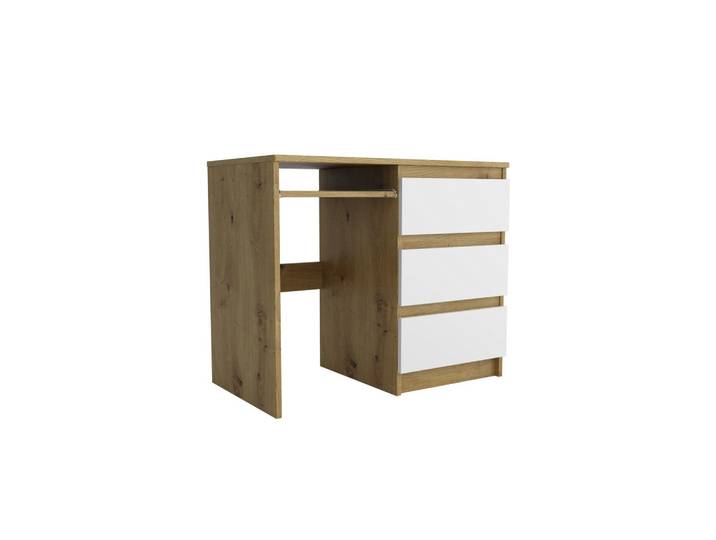 SCHREIBTISCH ANGULO 90x50x76 cm Bürotisch Computertisch, Eiche Artisan