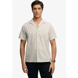 Superdry für Herren. M4011138A Graues Hemd Cabana (L), Lässig, Baumwolle, Kurzarm