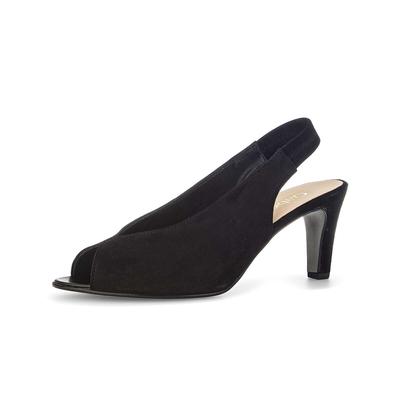 Peeptoepumps GABOR "Peeptoes", Damen, Gr. 40, schwarz, Schuhe