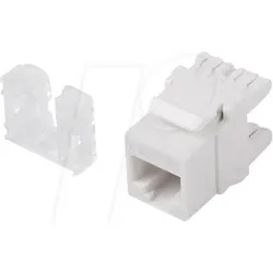 LBG KSU61000 - Keystone Modul, RJ45 Cat.6 UTP 180° Buchse, weiß
