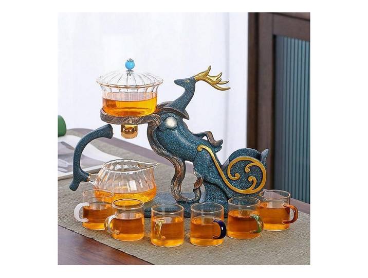 LuxusKollektion Teekanne Kungfu Tee-Set Hirsch Glas Halbautomatisch
