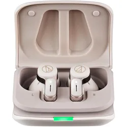 Audio-Technica Kompiuterio kolonėlės WIRELESS EARBUDS ATH-TWX7 Baltas (6.50 h, Kabellos), Kopfhörer, Weiss