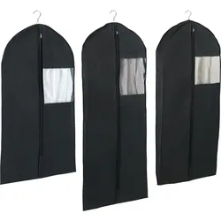 WENKO Kleidersack Mod. Deep Black 3-teiliges Set, klein, mittel & groß