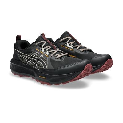 Trailrunningschuh ASICS "GEL-SONOMA 8 Gore-Tex", Herren, Gr. 48, schwarz (schwarz, brisket rot), Synthetik, Schuhe, wasserdicht