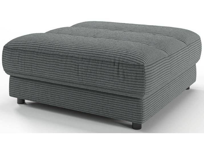 Polsterhocker 3C CANDY Stripes , grün, B:100cm H:43cm T:100cm, 88% Polyester, 12% Polyacryl, Hocker, Polsterhocker, Passend zur Serie Stripes