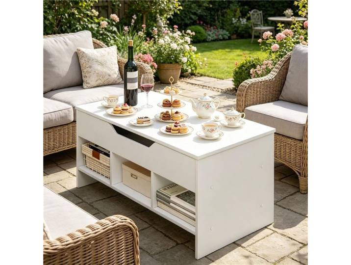 Petite table basse multifonctionnelle : repas salon bureau PC et d'appoint