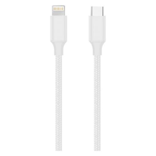 Konrow KCCTLNPDW1 - USB-Kabel Lightning auf Typ C (1m, Nylon, Weiss) - Originalverpackung (1 m) (47121723)