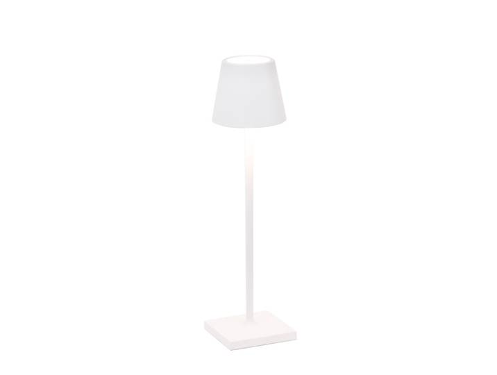Zafferano Tischleuchte POLDINA MICRO MATT WHITE weiß matt Ø7x28cm