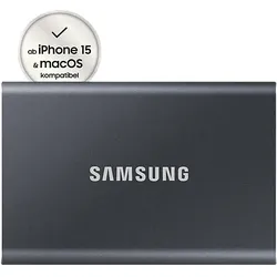 SAMSUNG T7 Festplatte, 4 TB SSD, extern, Titan grey