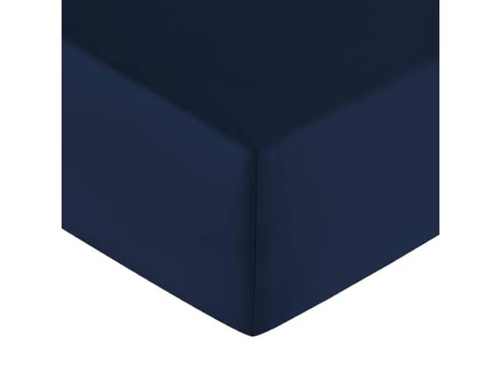 Anne de Solène - Drap Housse ECLAT 140x200cm - Bleu Nuit - Satin de Coton - Raffinement Uni & Élégance Intemporelle - Bonnet de 35 cm - Lit 2 Personnes - Lavable 60°C