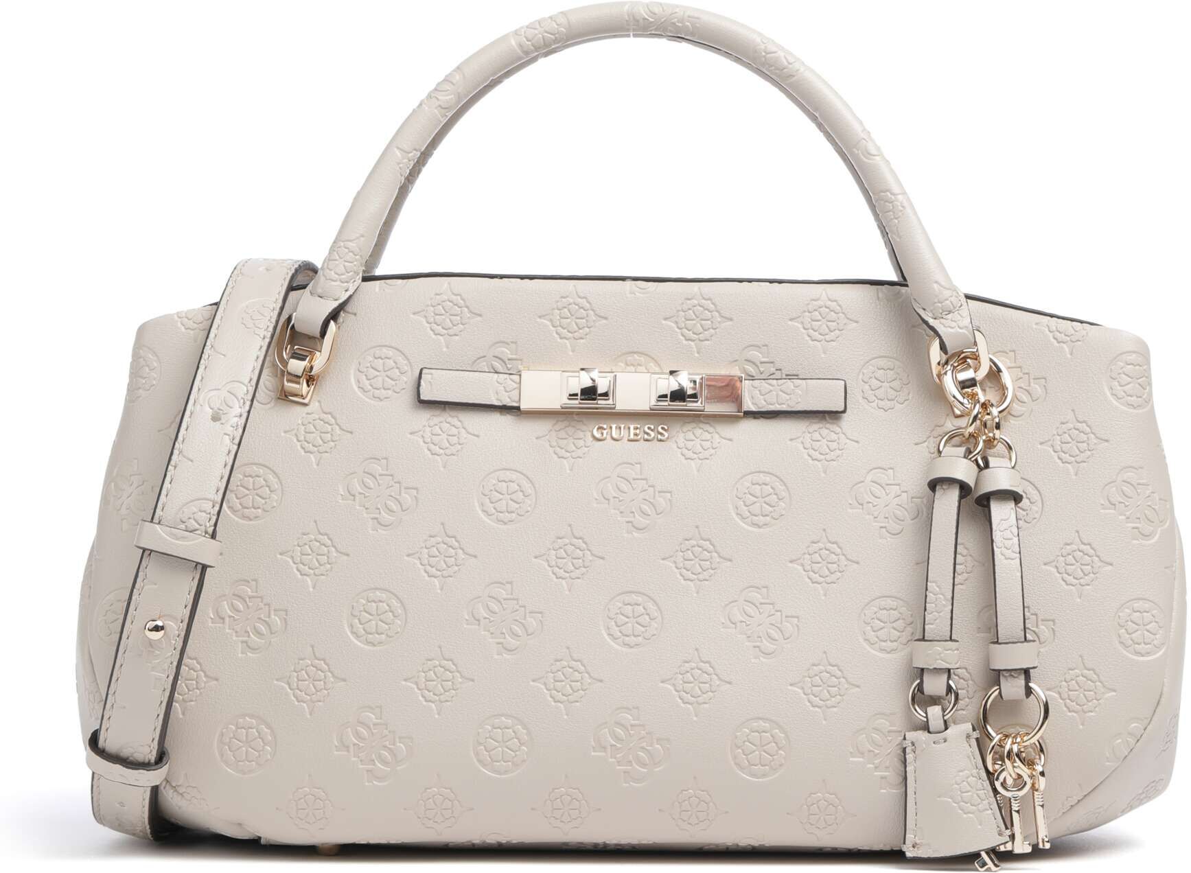 Guess Carmella Handtasche aus Leder, weiß