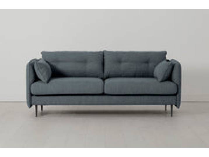Model 19 Dreisitzer-Sofa, Meeresblau