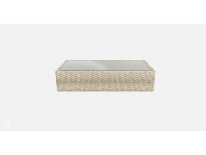 Xlmoebel Couchtisch Beigefarbener minimalistischer Couchtisch, Made in Europa