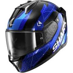Shark Skwal i3 Helm Ready KUB schwarz chrome blau Gr. L