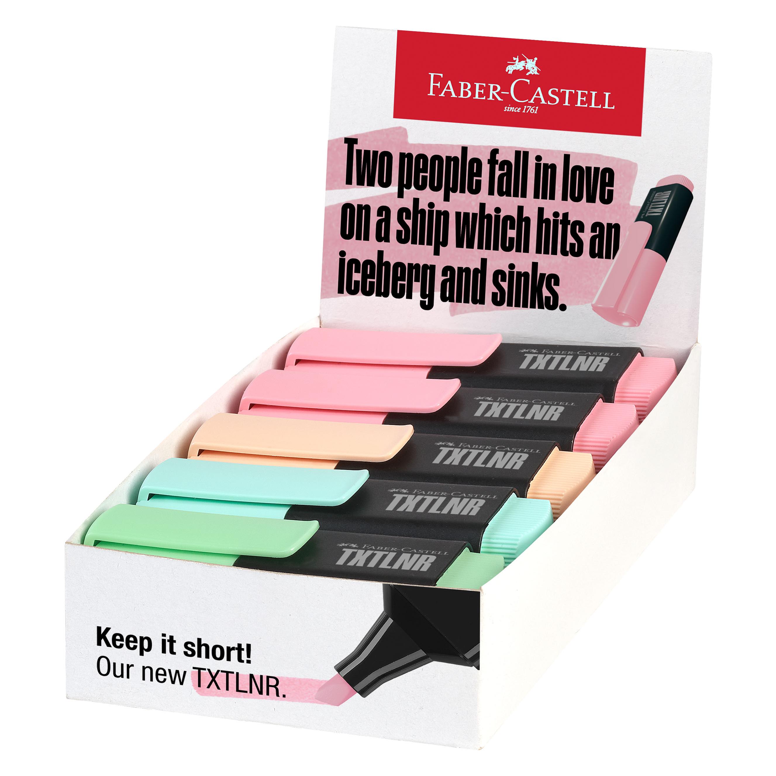 Faber-Castell Textmarker TXTLNR Mini Display Pastell A (10x) (154211)