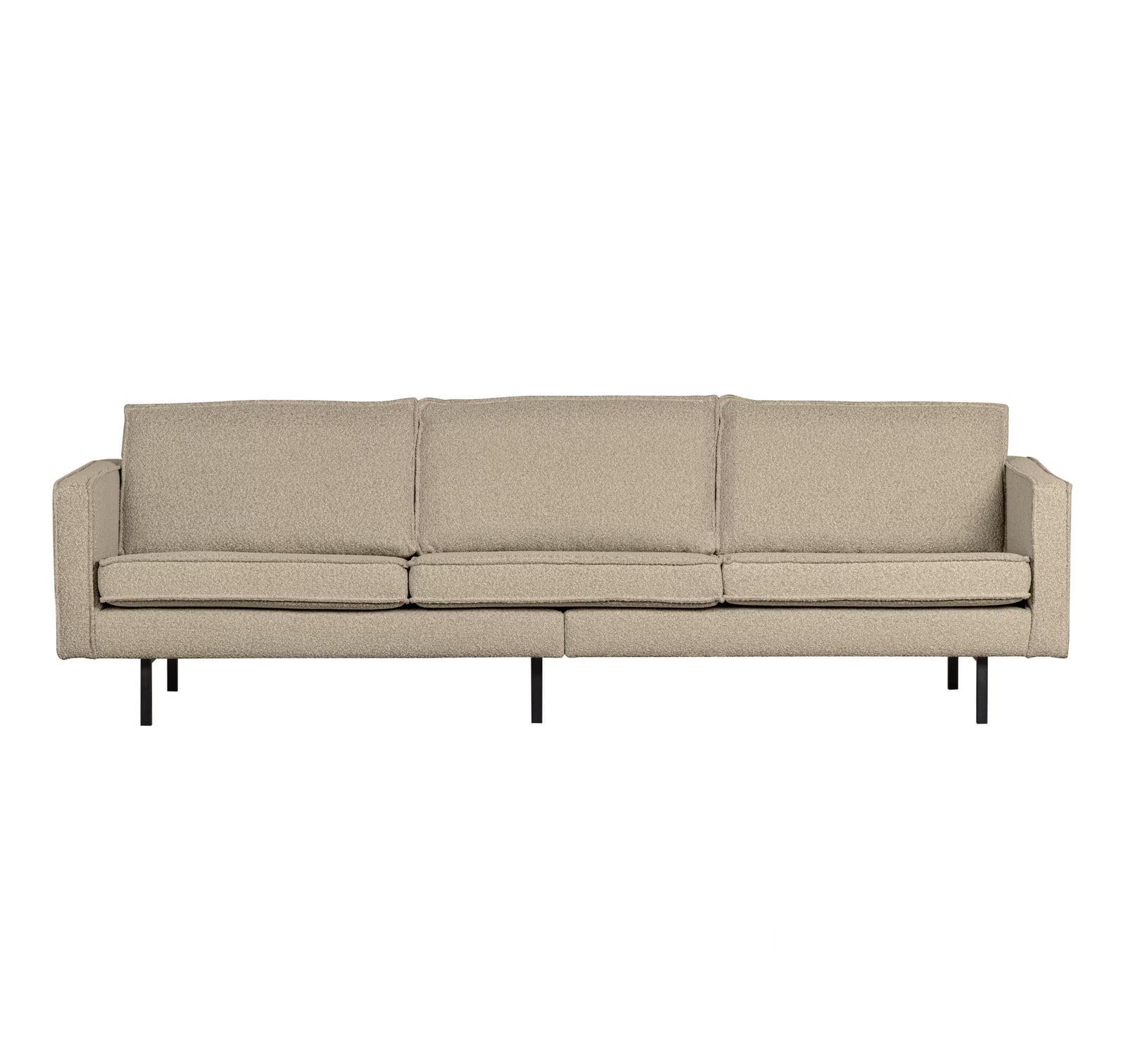 BePureHome WOOOD Rodeo 3-zits Bank - Beige - Bouclé