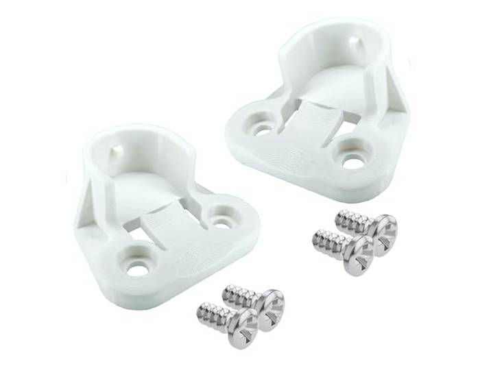 Lot de 2 supports renforcés pour tringle à vêtements\, convient comme pièce de rechange pour tringle IKEA PAX KOMPLEMENT dans l'armoire\, blanc