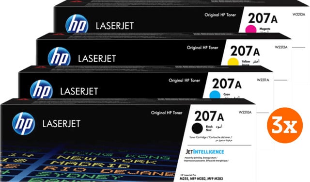 HP 207A Toner Combo Pack (3 stuks)