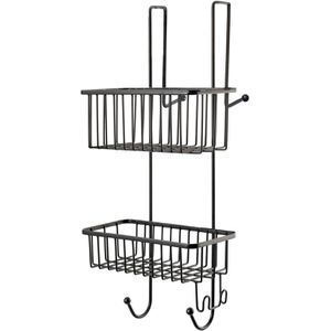 Bremermann Duschablage Duschkorb, 91799, zum Aufhängen, Duschregal, aus Metall, 25 x 55 cm