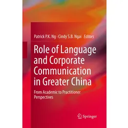 Role of Language and Corporate Communication in Greater China, Fachbücher