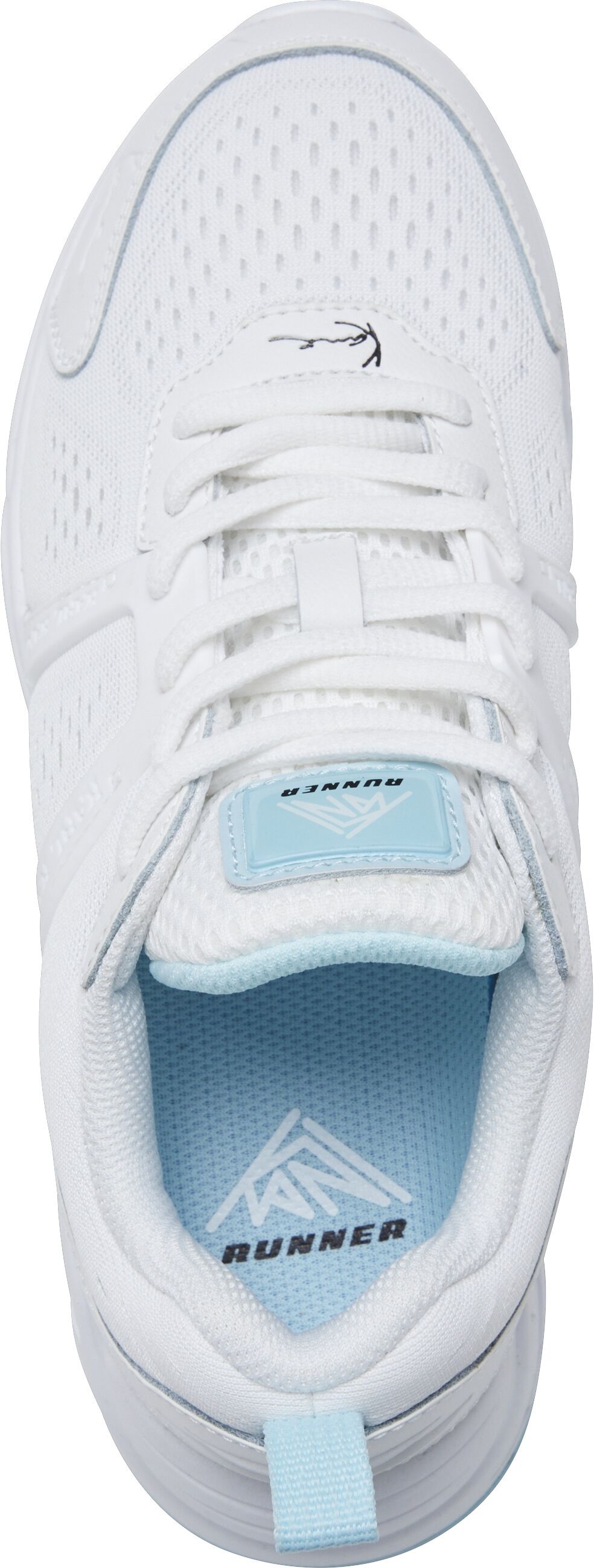 Sneaker KARL KANI "Karl Kani Karl Kani Runner", Damen, Gr. 36.5, weiß (weiß, ice), Synthetik, Schuhe Sneaker