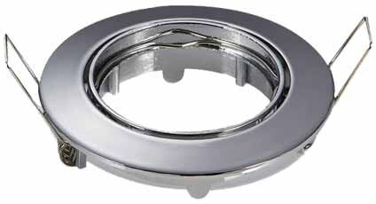 V-Tac Portafaretto Incasso Alluminio Rotondo Regolabile Gu10 Vt-779rd Sku 3589 Cromato