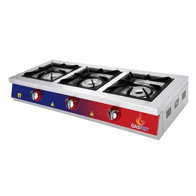 Professioneller 3-Flammen-Gasherd für Restaurants - Gasfrit