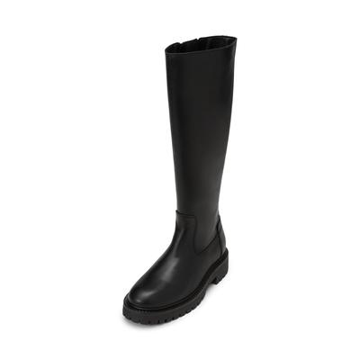 Stiefel MARC O'POLO "mit starkem Profil", Damen, Gr. 36, schwarz, Obermaterial: 100% Leder (Rind), unifarben, Schuhe Stiefel