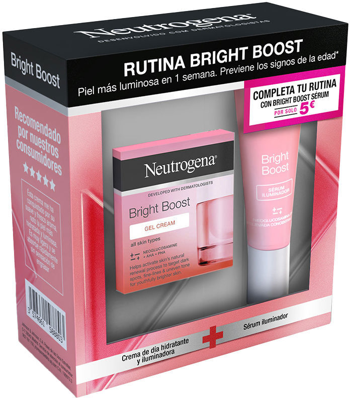 Neutrogena Bright Boost Routine Crème Gel & Sérum Lot 2 pcs