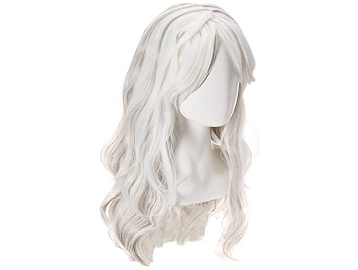 DEGUISE TOI - Lange witte dame pruik voor vrouwen