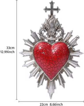 Inspire Picks Simple Heart Arrow Wall Decor Resin Romantic Hanging Pendant a20chuanxinjian yin