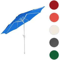 Sonnenschirm N19, Gartenschirm, Ø 3m neigbar Polyester/Alu 5kg ~ blau