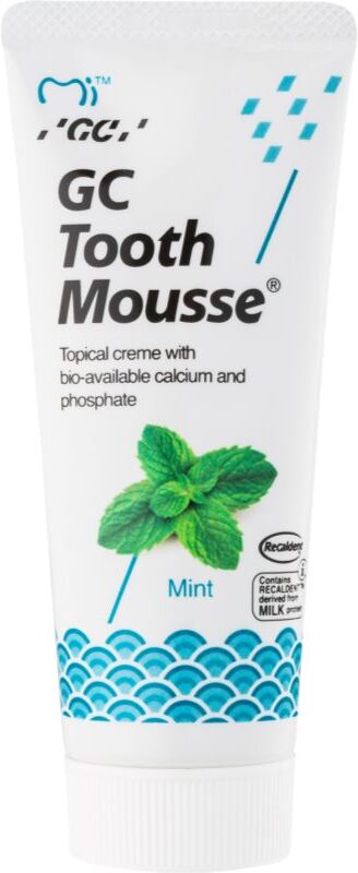 GC Tooth Mousse schützende remineralisierende Zahncreme für empfindliche Zähne ohne Fluor Geschmack Mint 35 ml