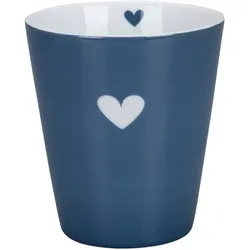 Krasilnikoff Happy Mug Colourful Heart, 330 ml, Thunder Blue