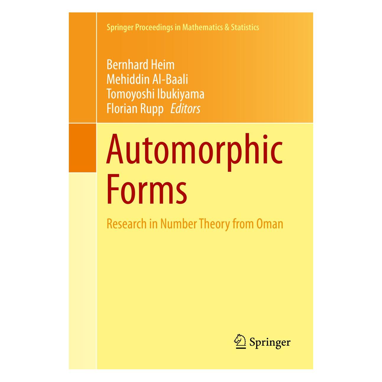 Springer Automorphic Forms (9783319113517)